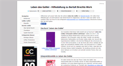 Desktop Screenshot of brecht-galilei.de